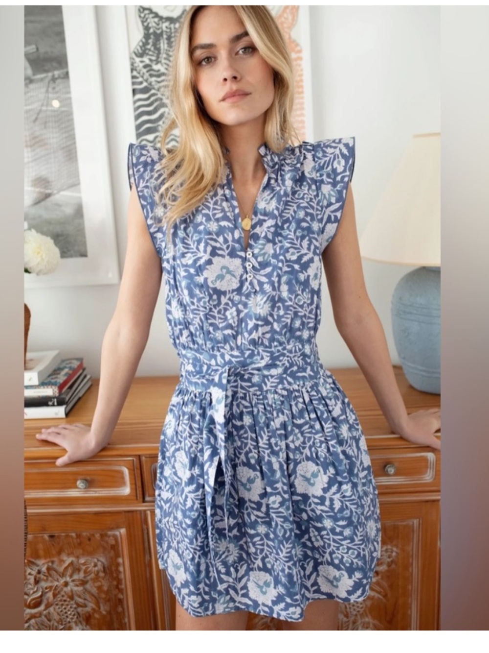 Marea - Liz Dress - Indigo Blosson M